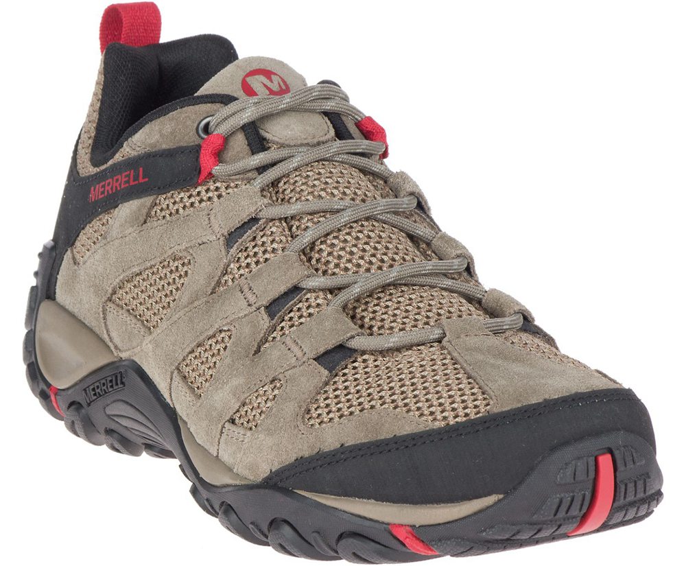 Merrell Hiking Shoes Brown - Alverstone - Mens 32JNFMQAO